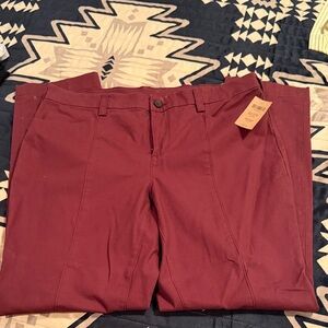 Womens Burgundy Duluth Field Pants